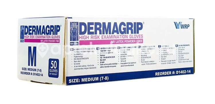 Дермагрип хай риск перчатки смотровые  нестерильные  р.m пара Дермагрип хай риск перчатки смотровые  нестерильные  р.m пара - 2
