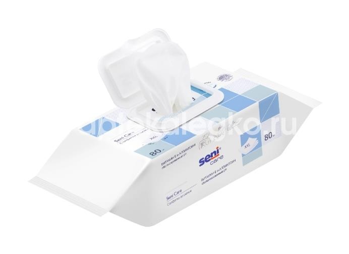 Seni care салфетки влажные с витамином е 80шт. Seni care салфетки влажные с витамином е 80шт. - 2
