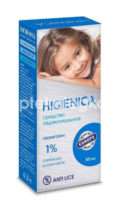 Хигиеника 1% лосьон 60мл. педикулицидный Хигиеника 1% лосьон 60мл. педикулицидный - 7