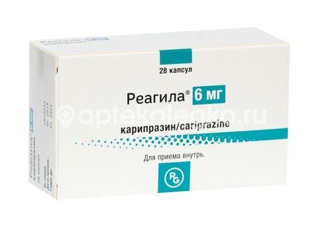 Изображение Реагила 6мг. 28шт. капсулы Реагила 6мг. 28шт. капсулы Гедеон Рихтер А.О