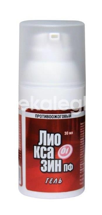 Лиоксазин пф - гель п/ожогов 30мл. Лиоксазин пф - гель п/ожогов 30мл. - 1