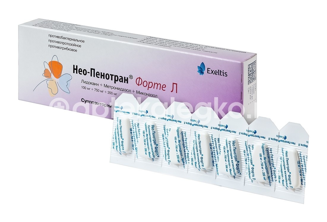 Нео-пенотран форте л 7шт. суппозитории вагинальные Нео-пенотран форте л 7шт. суппозитории вагинальные - 3