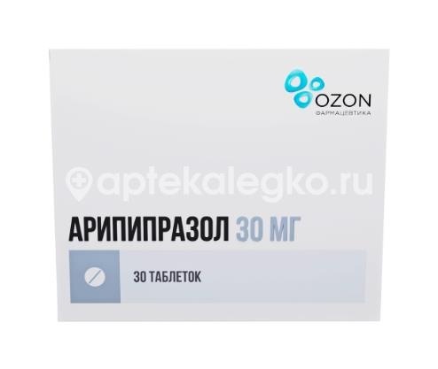 Арипипразол 30мг 30шт. таблетки Арипипразол 30мг 30шт. таблетки - 1