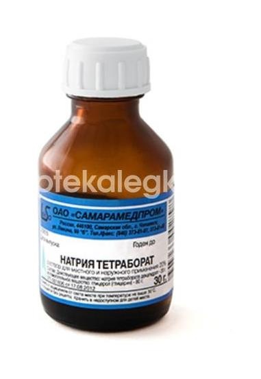 Натрия тетраборат 20% 30мл раствор для местного и наружного применения флакон Натрия тетраборат 20% 30мл раствор для местного и наружного применения флакон - 1