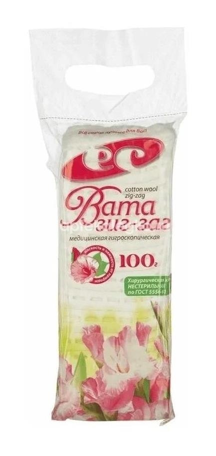 Амелия вата гигиеническая  100г. нестерильная Амелия вата гигиеническая  100г. нестерильная - 1