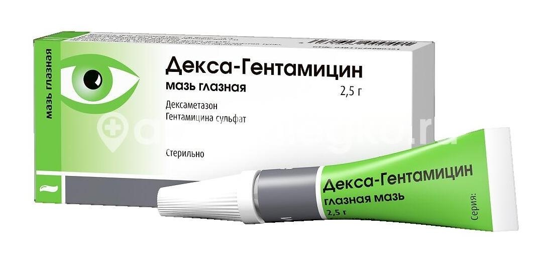 Декса - гентамицин мазь глазная 2,5г. Декса - гентамицин мазь глазная 2,5г. - 1