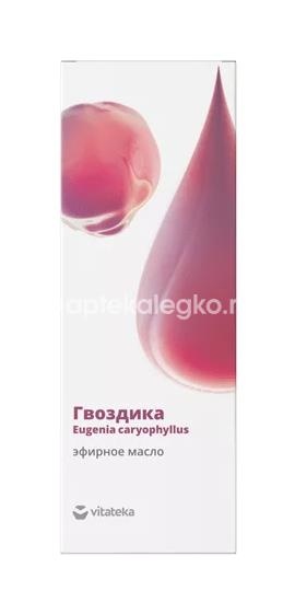 Изображение Витатека гвоздика эфирное масло 10мл. ВИТАТЕКА ГВОЗДИКА ЭФИРНОЕ МАСЛО 10МЛ. АРОМАМАРКА