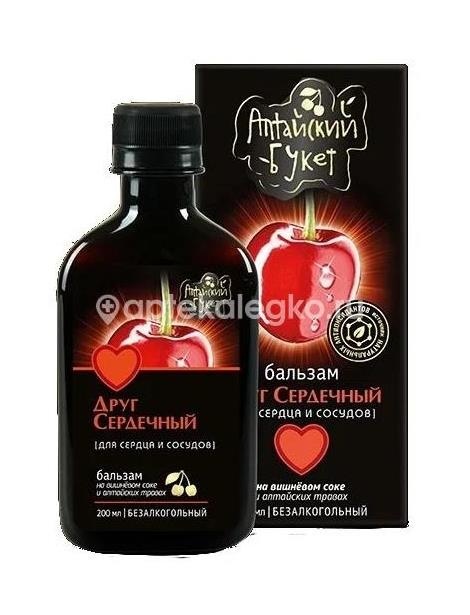Алтайский букет бальзам №6 друг сердечный 200мл. фл.тубус Алтайский букет бальзам №6 друг сердечный 200мл. фл.тубус - 3