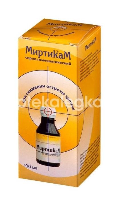 Миртикам гомеопатический сироп 100мл. Миртикам гомеопатический сироп 100мл. - 2