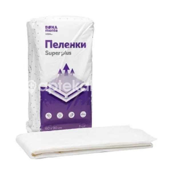 Bona mente! пеленки впитывающие super plus 60х90см 5шт. Bona mente! пеленки впитывающие super plus 60х90см 5шт. - 3
