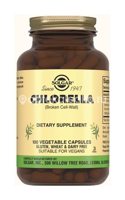 Изображение Солгар хлорелла 100шт. капсулы Солгар Хлорелла 100шт. капсулы SOLGAR VITAMIN AND HERB