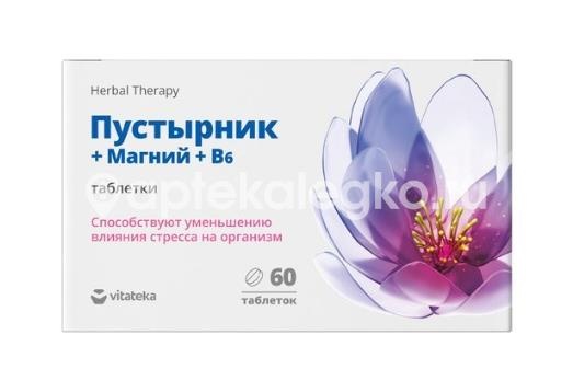 Витатека пустырник + магний в6 №60 таб Витатека пустырник + магний в6 №60 таб - 1