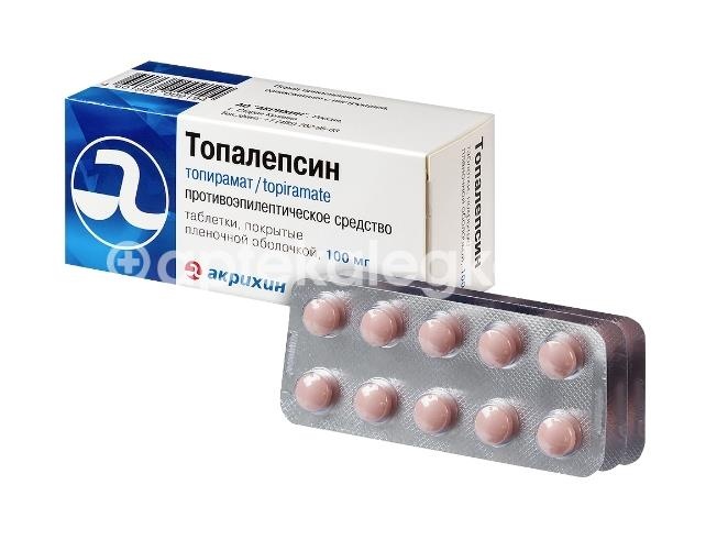 Топалепсин 100мг. 30шт. таблетки покрытые пленочной оболочкой Топалепсин 100мг. 30шт. таблетки покрытые пленочной оболочкой - 2