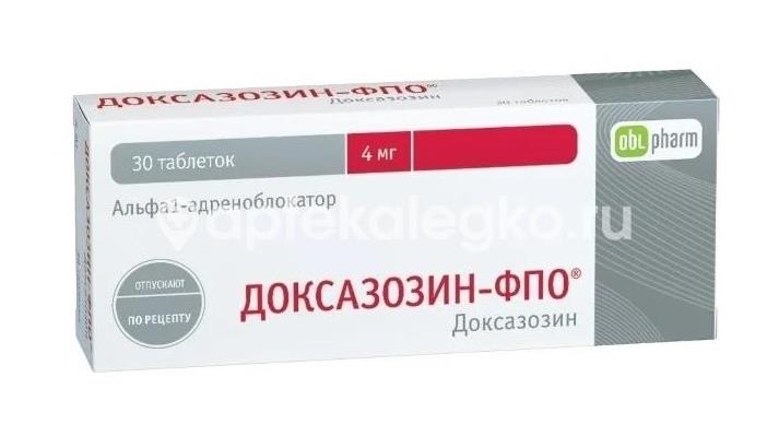 Изображение Доксазозин 2мг. №30 таб. ДОКСАЗОЗИН 2МГ. №30 ТАБ.