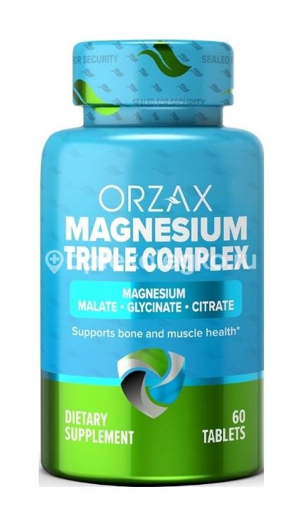 Изображение Орзакс магнезиум трипл комплекс 60шт. таблетки Орзакс магнезиум трипл комплекс 60шт. таблетки