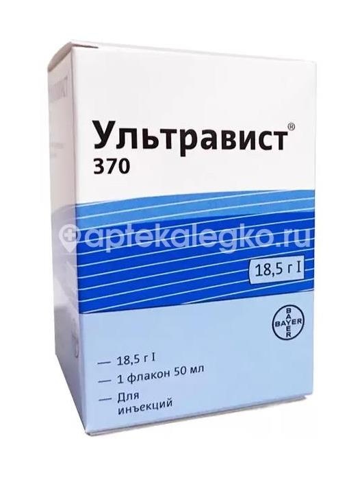 Изображение Ультравист 370мг йода/мл 50мл 1 шт раствор для инъкций УЛЬТРАВИСТ 370МГ ЙОДА/МЛ 50МЛ 1 ШТ РАСТВОР ДЛЯ ИНЪКЦИЙ ПОЛИСАН НТФ