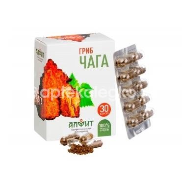 Алфит чага 30шт капсулы по 500мг Алфит чага 30шт капсулы по 500мг - 1