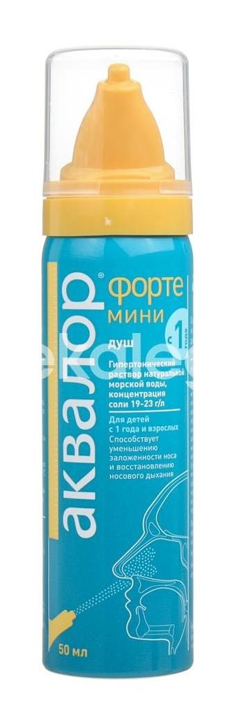 Аквалор форте мини спрей назальный 50мл. Аквалор форте мини спрей назальный 50мл. - 3