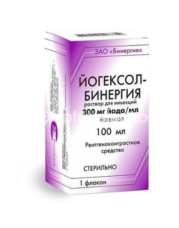 Йогексол - бинергия 300мг. йода /мл. 100мл. 1 шт раствор для ингаляций флакон /бинергия/ Йогексол - бинергия 300мг. йода /мл. 100мл. 1 шт раствор для ингаляций флакон /бинергия/ - 1