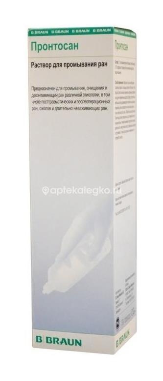Изображение Пронтосан раствор для промывания ран 350мл. Пронтосан раствор для промывания ран 350мл. Б.Браун Медикал