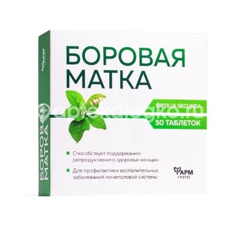 Боровая матка 500мг 50шт. таблетки Боровая матка 500мг 50шт. таблетки - 1