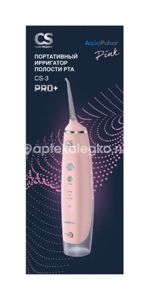 Портативный ирригатор полости рта cs medica aquapulsar cs - 3 pro + pink (розовый) Портативный ирригатор полости рта cs medica aquapulsar cs - 3 pro + pink (розовый) - 1
