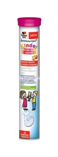 Доппельгерц киндер детские мультивитамины 14шт. шипучие таблетки Доппельгерц киндер детские мультивитамины 14шт. шипучие таблетки - 1