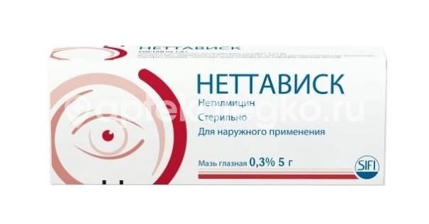 Неттависк 0,3% 1шт. мазь глазная 5г. туба Неттависк 0,3% 1шт. мазь глазная 5г. туба - 1