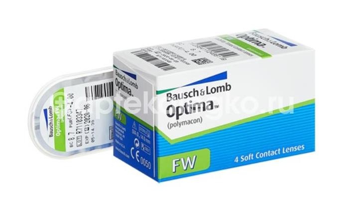 Контактные линзы optima 8,7 -4,00 4шт. Контактные линзы optima 8,7 -4,00 4шт. - 2