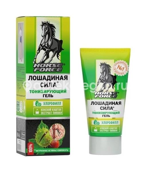 Изображение Лошадиная сила horse force гель тонизирующий с конским каштаном и экстрактом пиявки 125 мл ЛОШАДИНАЯ СИЛА HORSE FORCE ГЕЛЬ ТОНИЗИРУЮЩИЙ С КОНСКИМ КАШТАНОМ И ЭКСТРАКТОМ ПИЯВКИ 125 МЛ  БИОФАРМЛАБ