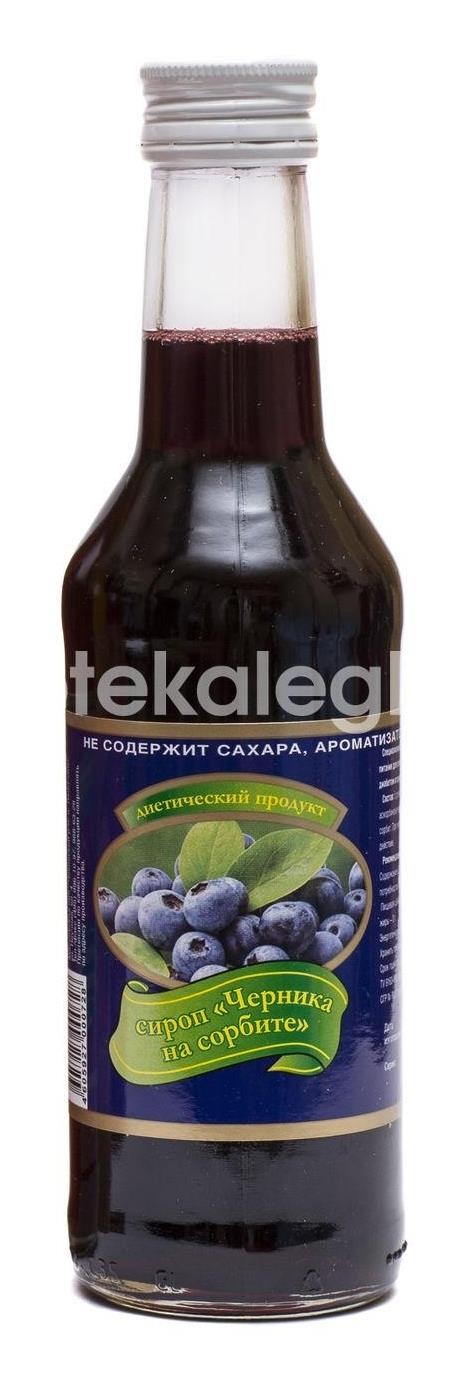 Сироп черника на сорбите 250мл. Сироп черника на сорбите 250мл. - 1