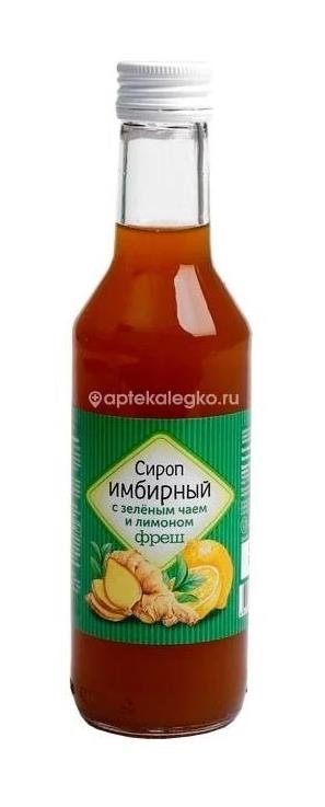 Доктор нутришин сироп имбирный + зеленый чай + лимон фреш 250мл. Доктор нутришин сироп имбирный + зеленый чай + лимон фреш 250мл. - 1