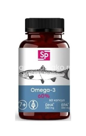 Изображение Омега-3 sp 60% капсулы 60шт. ОМЕГА-3 SP 60% КАПСУЛЫ 60ШТ. МИРРОЛЛА ООО