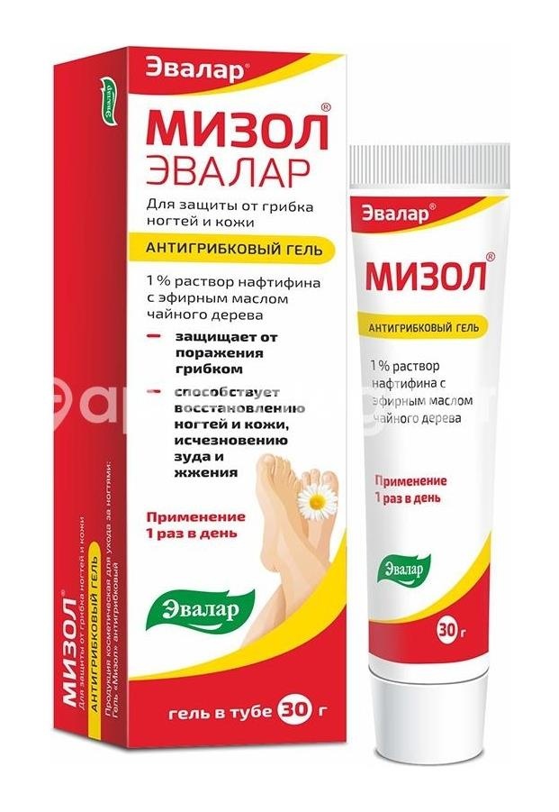 Изображение Мизол 30г. гель антигрибковый Мизол 30г. гель антигрибковый  ЭВАЛАР