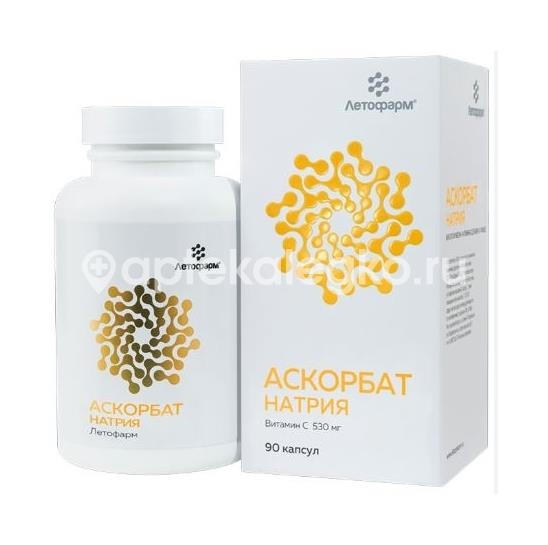 Летофарм аскорбат натрия 90шт капсулы Летофарм аскорбат натрия 90шт капсулы - 1