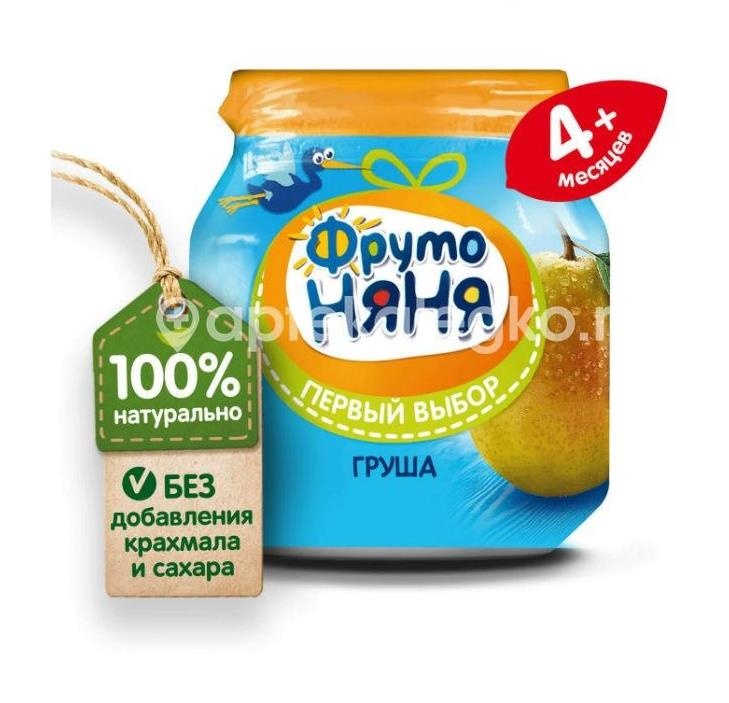Фрутоняня пюре 100г. груша натур. Фрутоняня пюре 100г. груша натур. - 2