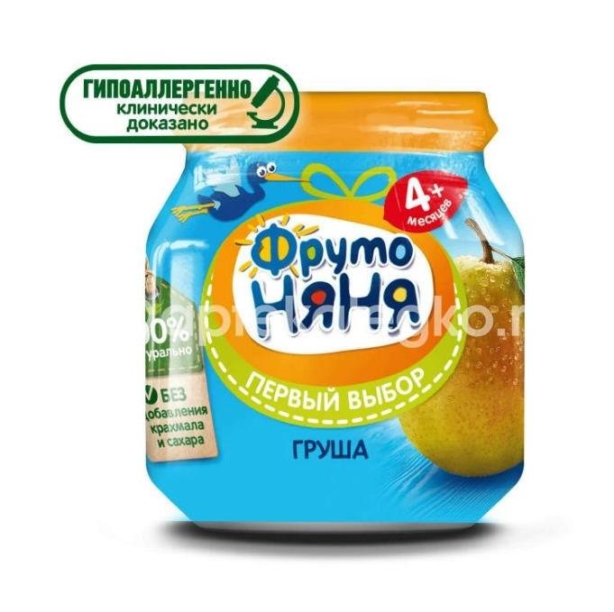 Фрутоняня пюре 100г. груша натур. Фрутоняня пюре 100г. груша натур. - 4