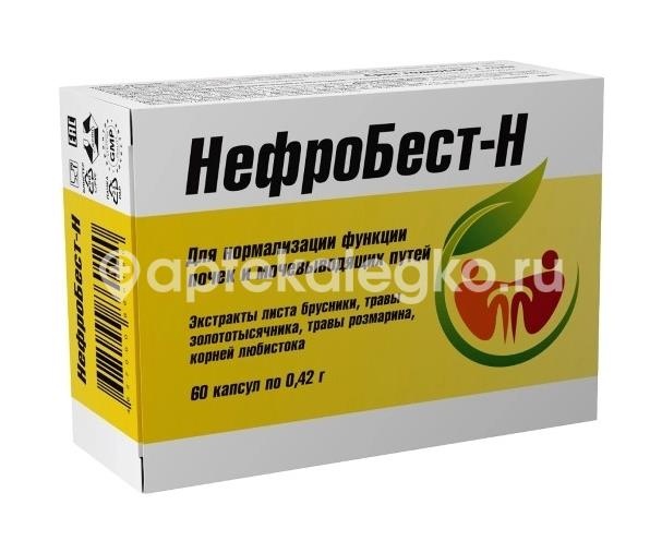 Нефробест-н 60 шт. капсулы Нефробест-н 60 шт. капсулы - 1