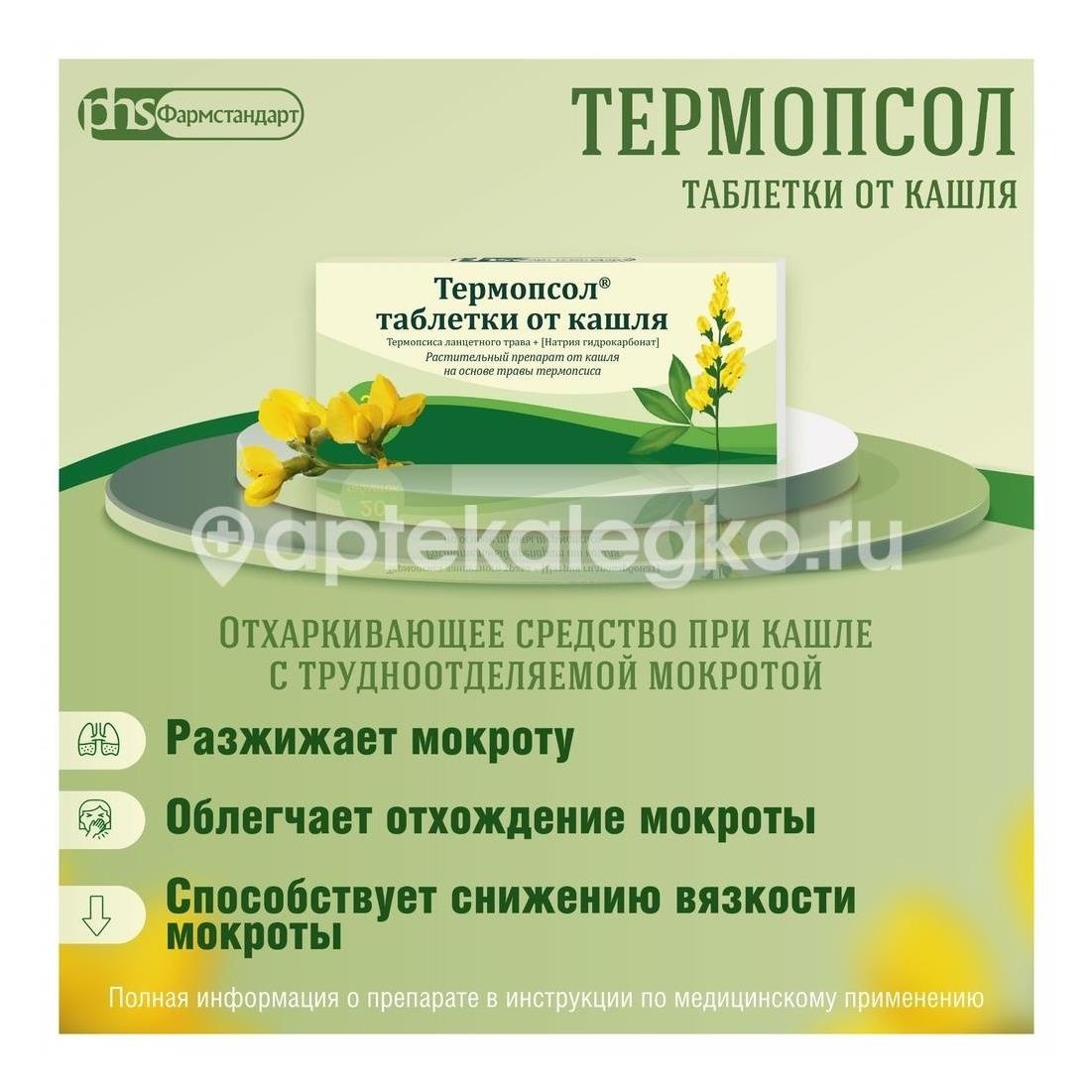 Термопсол 20шт. таблетки Термопсол 20шт. таблетки - 3
