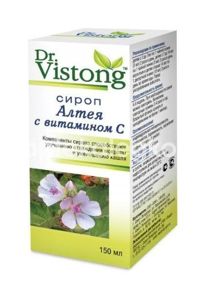 Изображение Dr.vistong сироп алтей + витамины 150мл. DR.VISTONG СИРОП АЛТЕЙ + ВИТАМИНЫ 150МЛ. ВИС ООО