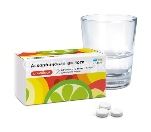 Аскорбиновая к - та глюкоза №60 таб. /renewal/ Аскорбиновая к - та глюкоза №60 таб. /renewal/ - 2