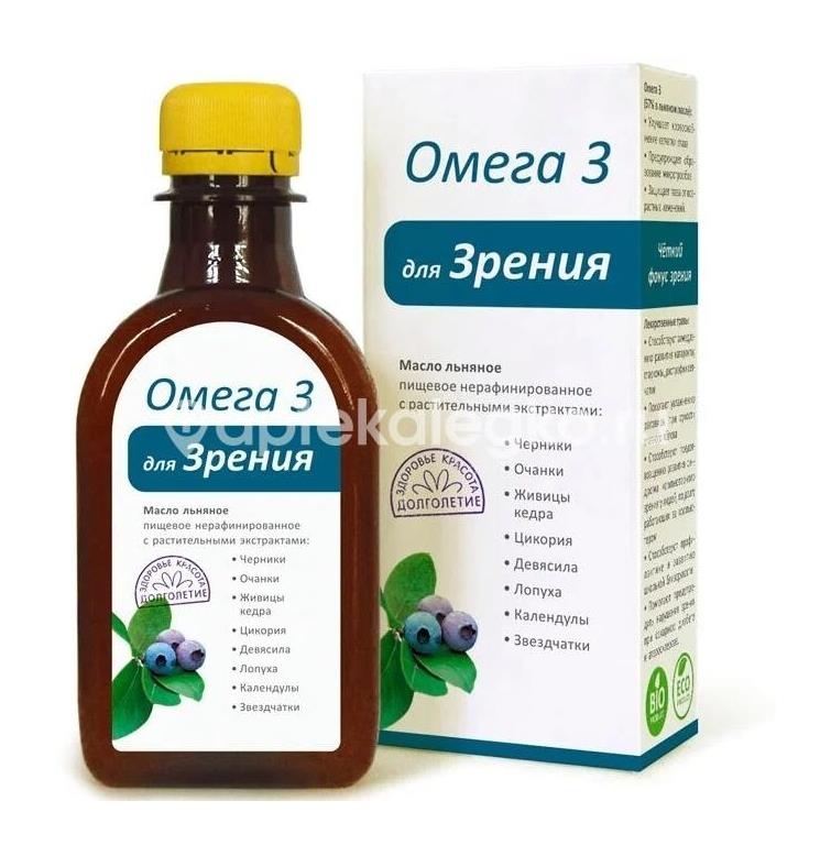 Омега - 3 эликсир масло льняное для сосудов 200мл. Омега - 3 эликсир масло льняное для сосудов 200мл. - 1