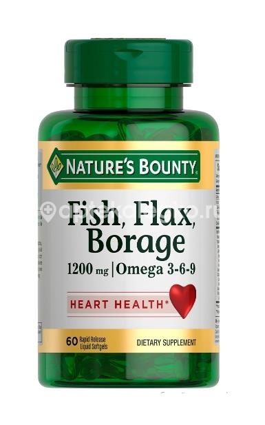Нейчес баунти омега 3-6-9 60 шт капсулы Нейчес баунти омега 3-6-9 60 шт капсулы - 1