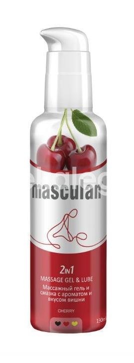 Маскулан лубрикант - гель интим. вишня 130мл. Маскулан лубрикант - гель интим. вишня 130мл. - 1