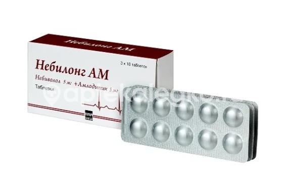Небилонг ам 5мг. + 5мг. 30шт. таблетки для внутреннего применения Небилонг ам 5мг. + 5мг. 30шт. таблетки для внутреннего применения - 4