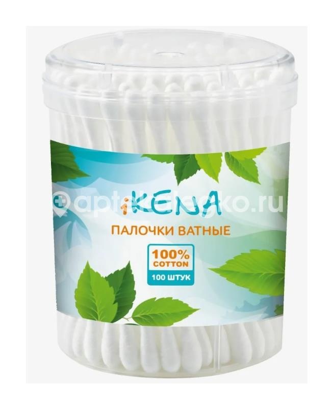 Изображение Ikena ватные палочки 100шт. банка /икена/ Ikena Ватные палочки 100шт. банка /Икена/ БИО КОТТОН