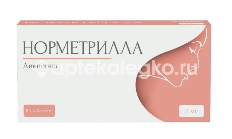 Изображение Норметрилла 2мг. 84 шт таблетки НОРМЕТРИЛЛА 2МГ. 84 ШТ ТАБЛЕТКИ БИННОФАРМ ГРУПП ООО
