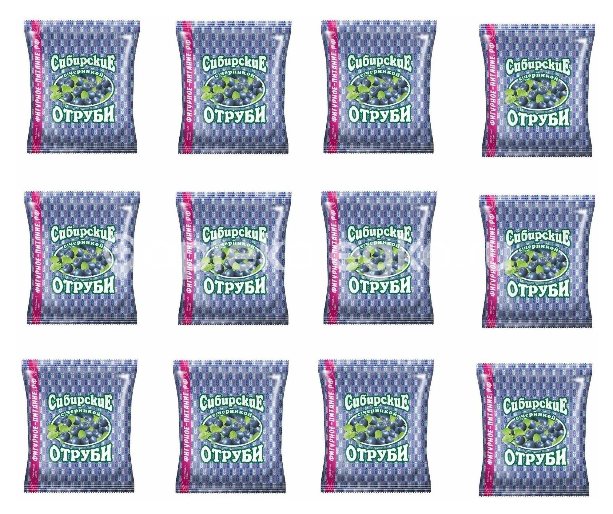 Изображение Сибирские отруби черника 200г. СИБИРСКИЕ ОТРУБИ ЧЕРНИКА 200Г. Сибирское Здоровье 2000