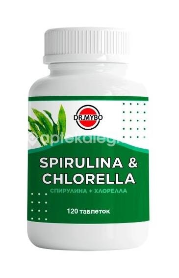Dr mybo спирулина и хлорелла 120 шт таблетки Dr mybo спирулина и хлорелла 120 шт таблетки - 1