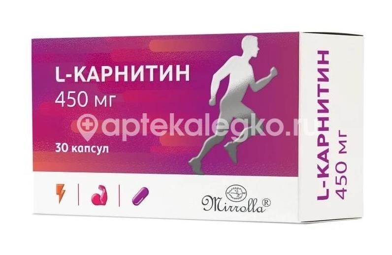 Мирролла l-карнитин 30 шт капсулы Мирролла l-карнитин 30 шт капсулы - 1